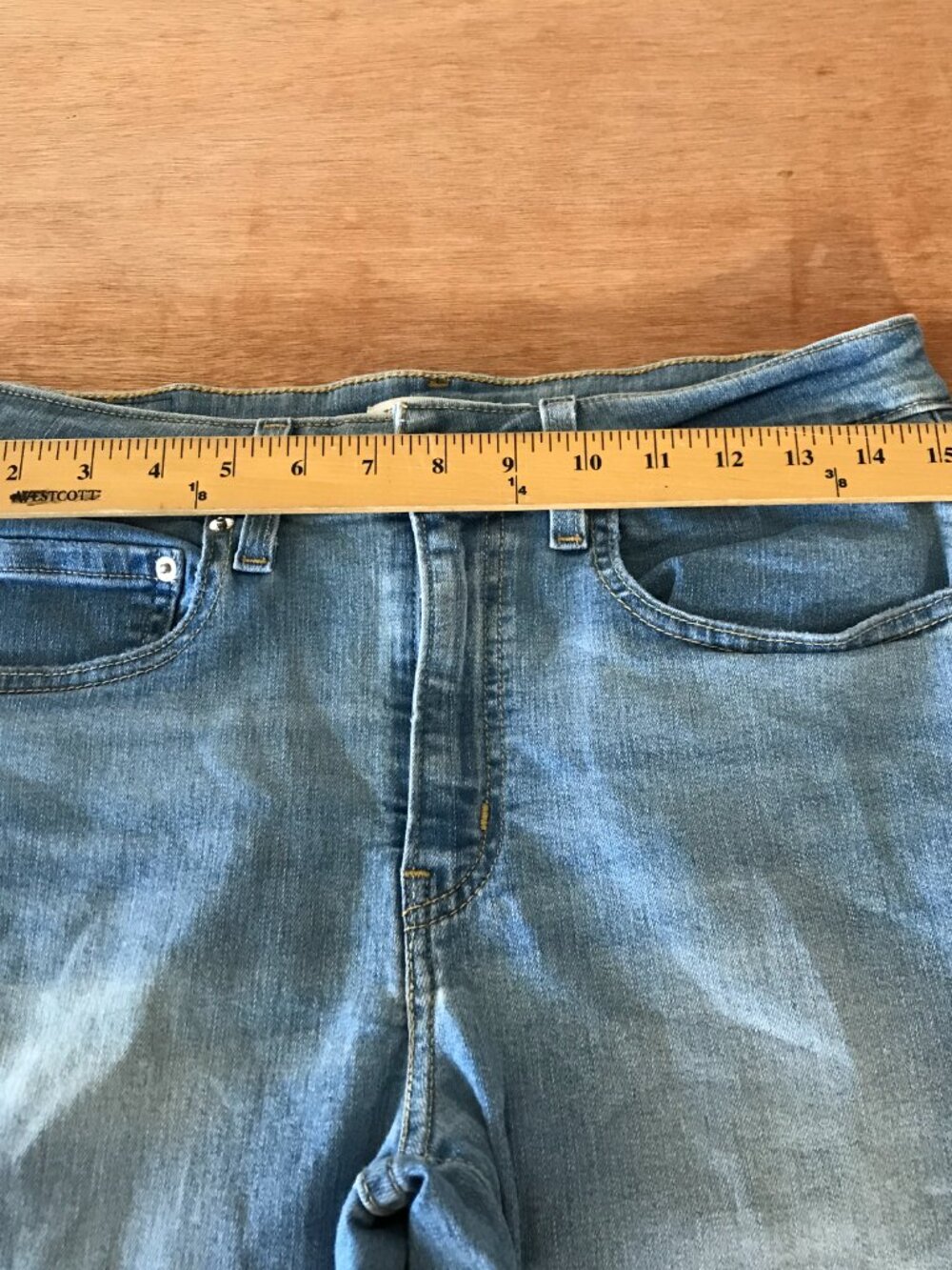 Levi's 721 Skinny Jeans Women 30 Blue Mid Rise Medium Wash Sculpting Slimming - Picture 10 of 15